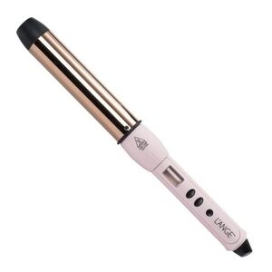 Lange 1.25" 32mm Pink and Gold Hair Curling Wand